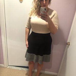 Dress Barn color block dress